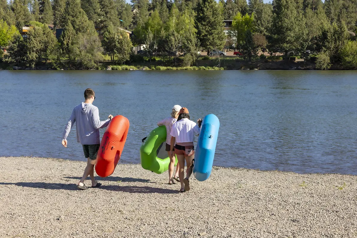 Sun Country Tours drops you off with your rental tube just steps from the start of Bend's most iconic stretch of the Deschutes River
